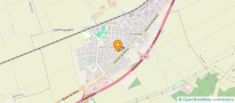 localisation de l'entreprise CHAMPAGNE COLIS SERVICE  WITRY-LES-REIMS