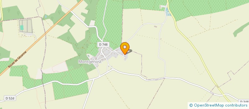 localisation de l'entreprise CHAMPAGNE COPINET  MONTGENOST