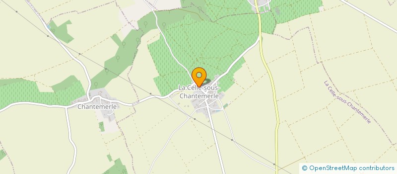 localisation de l'entreprise CHAMPAGNE DAVID HEBERT  LA CELLE-SOUS-CHANTEMERLE