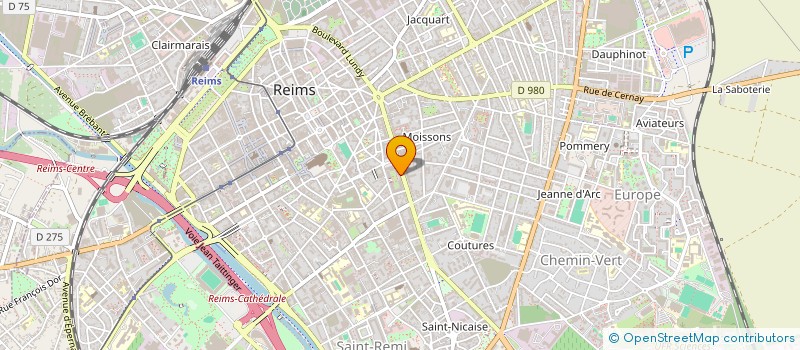 localisation de l'entreprise CHAMPAGNE DE LA GRANDE CHARTE à REIMS