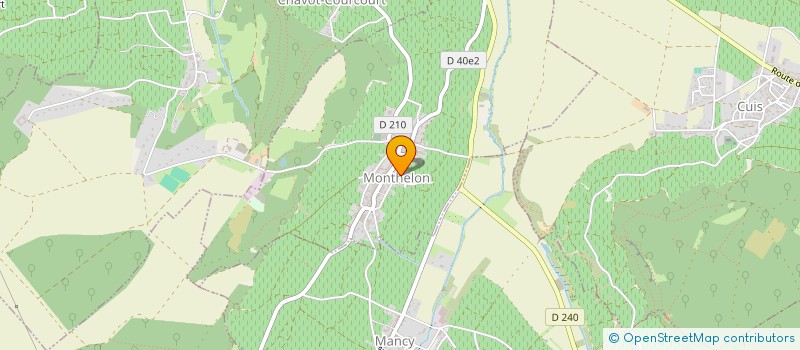 localisation de l'entreprise CHAMPAGNE DEROUILLAT  MONTHELON