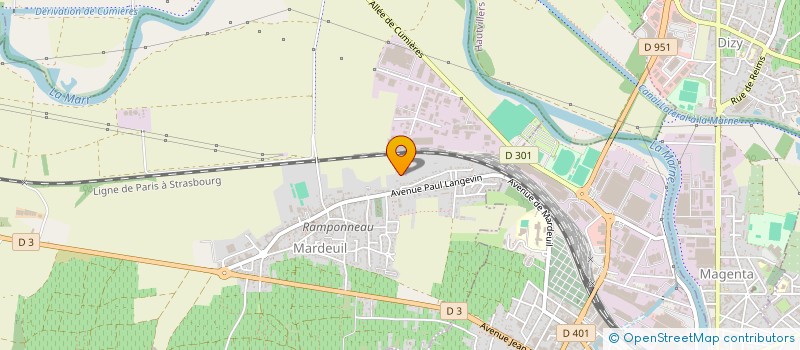 localisation de l'entreprise CHAMPAGNE DESBOEUFS &FILS  MARDEUIL