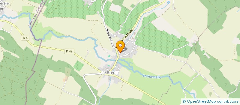 localisation de l'entreprise CHAMPAGNE DIDIER DEPIT à LE BREUIL