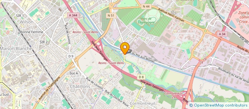 localisation de l'entreprise CHAMPAGNE EMBALLAGE  REIMS