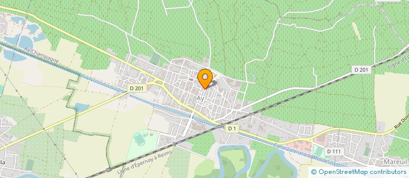 localisation de l'entreprise CHAMPAGNE EMILE HAMM ET FILS  AY-CHAMPAGNE