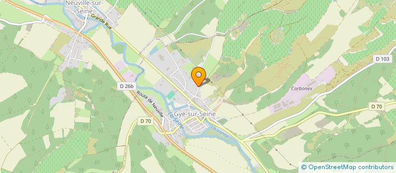 localisation de l'entreprise CHAMPAGNE FEVRIER JEAN MARIE à GYE-SUR-SEINE