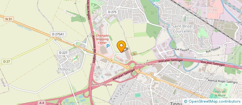 localisation de l'entreprise CHAMPAGNE FINITION  THILLOIS