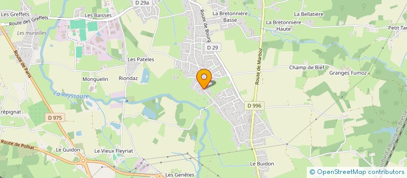 localisation de l'entreprise CHAMPAGNE FRAISE à VIRIAT
