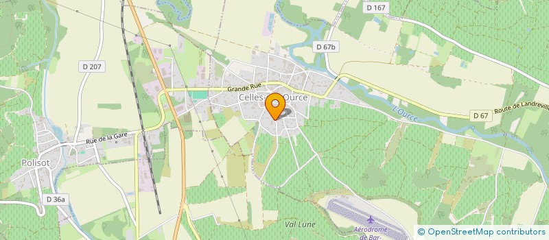 localisation de l'entreprise CHAMPAGNE HUGUENOT TASSIN à CELLES-SUR-OURCE
