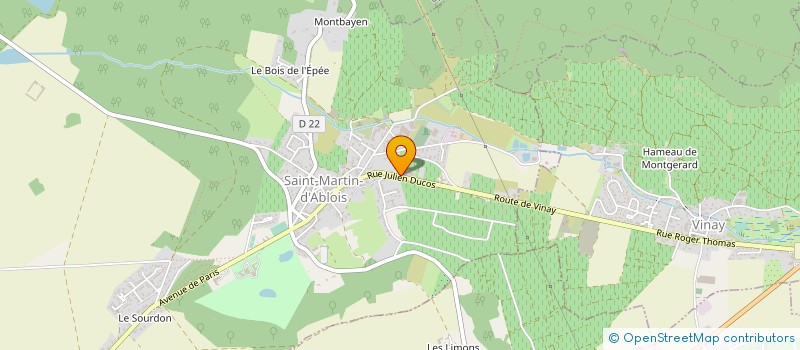 localisation de l'entreprise CHAMPAGNE HUOT  SAINT-MARTIN-D'ABLOIS