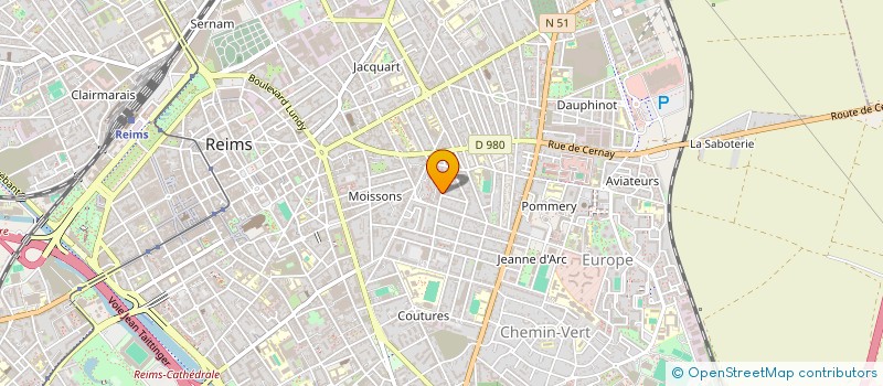 localisation de l'entreprise CHAMPAGNE IMMO CONSEIL  REIMS