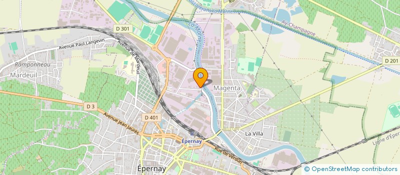 localisation de l'entreprise CHAMPAGNE J DE RICHELUN à EPERNAY