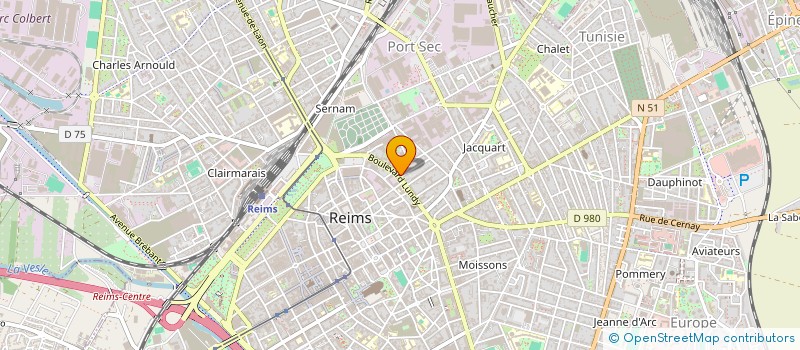 localisation de l'entreprise CHAMPAGNE JACQUART  REIMS