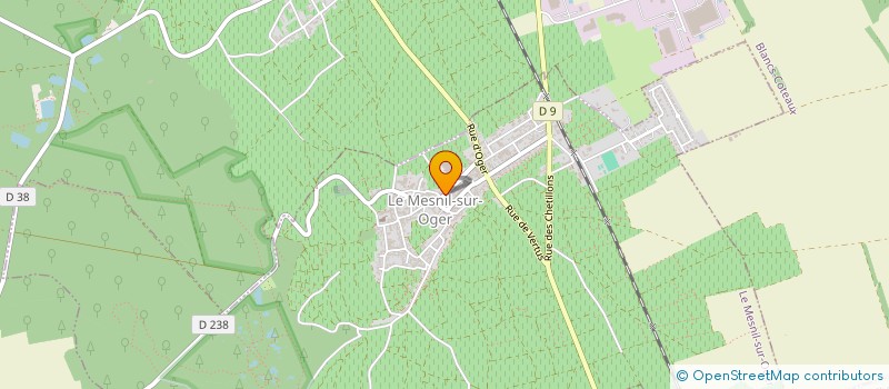 localisation de l'entreprise CHAMPAGNE JARDIN  LE MESNIL-SUR-OGER