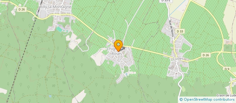 localisation de l'entreprise CHAMPAGNE JEAN COQUET  CHIGNY-LES-ROSES