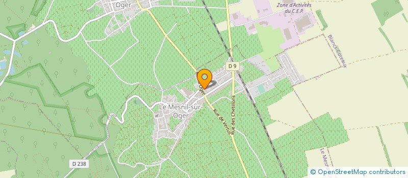 localisation de l'entreprise CHAMPAGNE LAUNOIS PERE ET FILS  LE MESNIL-SUR-OGER