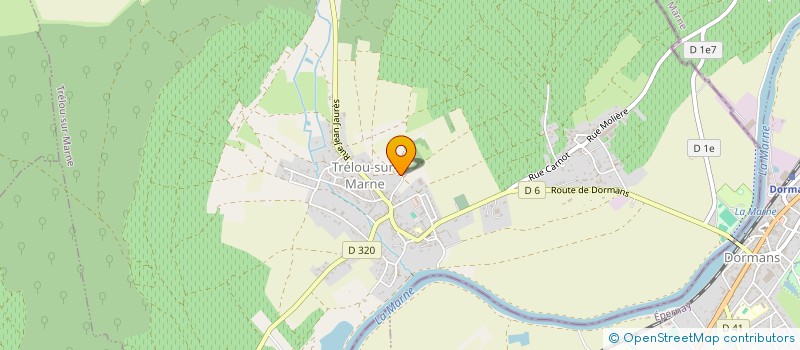 localisation de l'entreprise CHAMPAGNE M.LEGRAND à TRELOU-SUR-MARNE