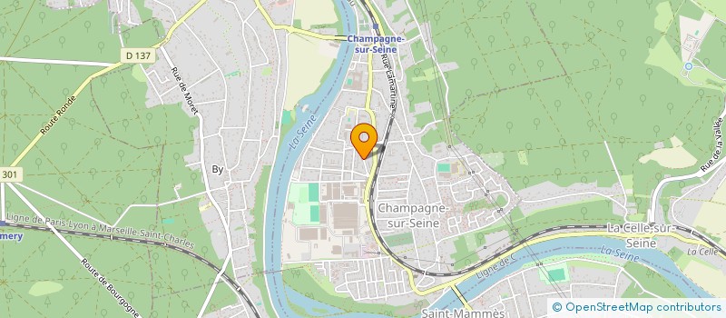 localisation de l'entreprise CHAMPAGNE MANDARIN  CHAMPAGNE-SUR-SEINE