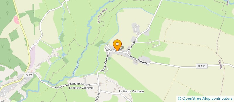 localisation de l'entreprise CHAMPAGNE MATERIEL  DAVREY