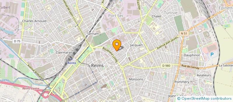 localisation de l'entreprise CHAMPAGNE MONTAUDON à REIMS