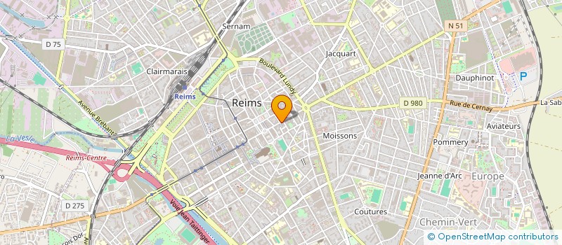 localisation de l'entreprise CHAMPAGNE ORTHO  REIMS