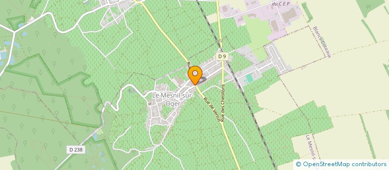 localisation de l'entreprise CHAMPAGNE PATRICK REGNAULT  LE MESNIL-SUR-OGER