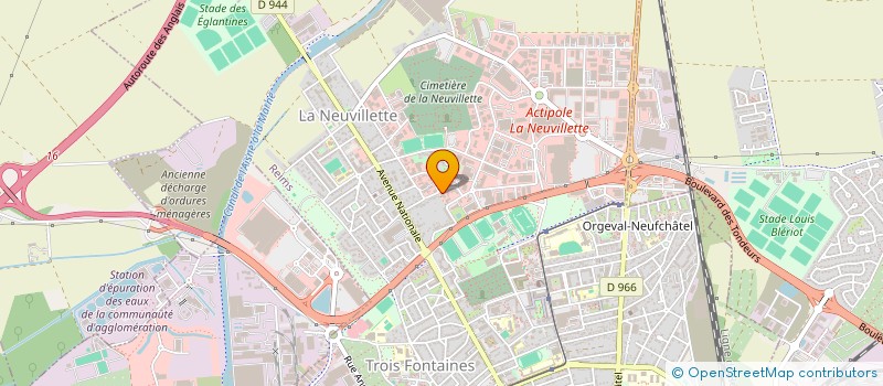 localisation de l'entreprise CHAMPAGNE PEINTURE SARL  REIMS