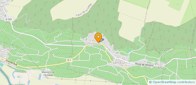 localisation de l'entreprise CHAMPAGNE PHILIZOT ET FILS à COEUR-DE-LA-VALLEE