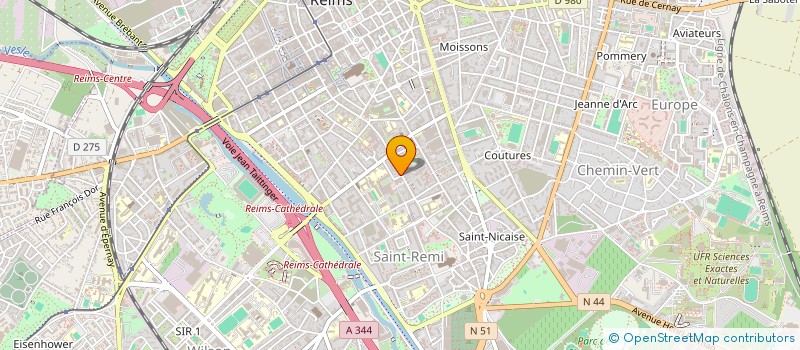 localisation de l'entreprise CHAMPAGNE QUALITE DE VIE à REIMS