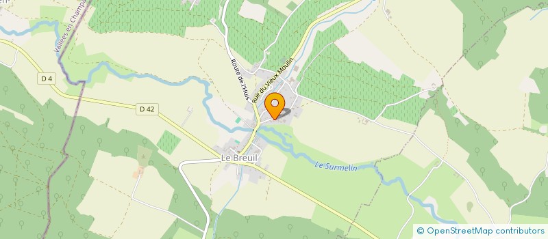 localisation de l'entreprise CHAMPAGNE ROGER DEPIT ET FILS à LE BREUIL