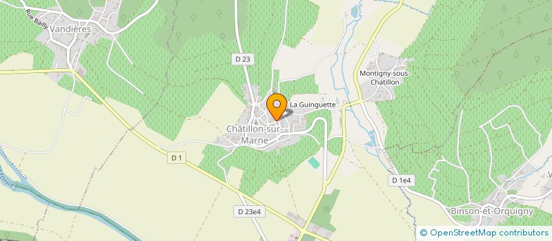 localisation de l'entreprise CHAMPAGNE ROLAND PHILIPPE PERE ET FILS  CHATILLON-SUR-MARNE