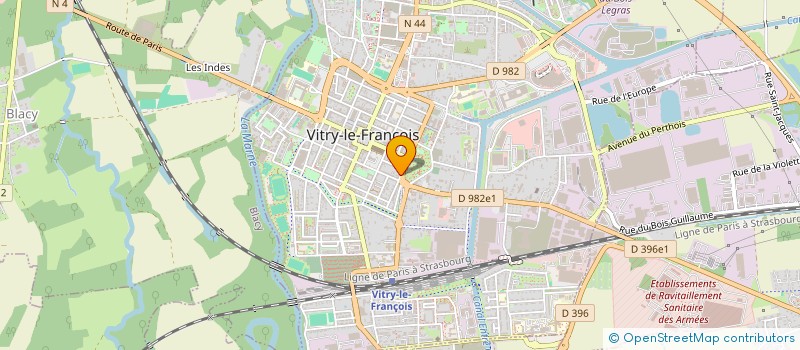 localisation de l'entreprise CHAMPAGNE SERVICES EURL à VITRY-LE-FRANCOIS