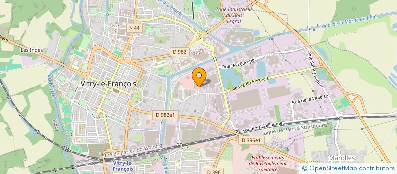 localisation de l'entreprise CHAMPAGNE SERVICES SARL  VITRY-LE-FRANCOIS