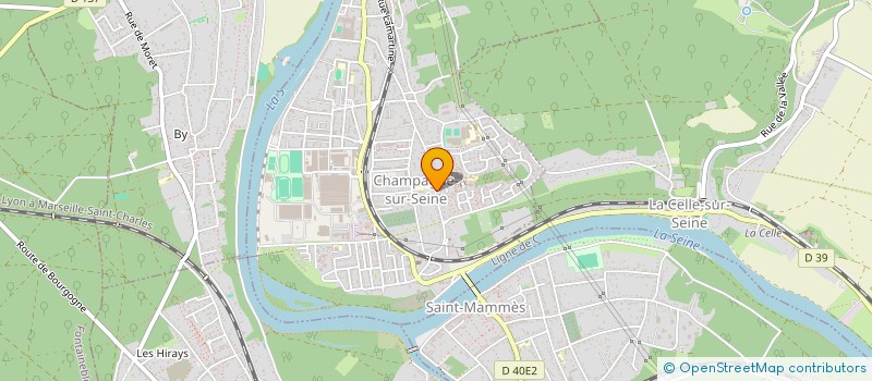 localisation de l'entreprise CHAMPAGNE SUR SEINE SPORT BOULES LYONNAISES  CHAMPAGNE-SUR-SEINE