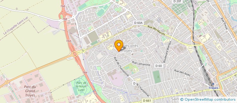 localisation de l'entreprise CHAMPAGNE TRAVAUX PUBLICS  SAINT-GERMAIN