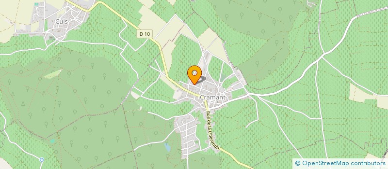 localisation de l'entreprise CHAMPAGNE VIGNIER-LEBRUN à CRAMANT