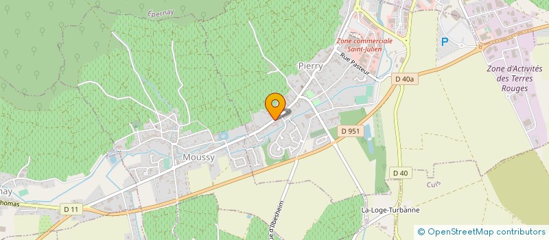 localisation de l'entreprise CHAMPAGNE VOLLEREAUX  PIERRY