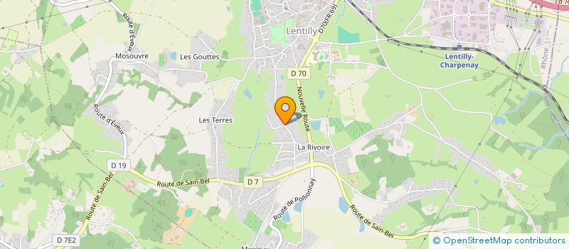 localisation de l'entreprise CHAMPAGNE WORK  LENTILLY