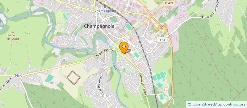 localisation de l'entreprise CHAMPAGNOLE à CHAMPAGNOLE