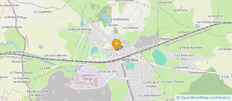 localisation de l'entreprise CHAMPAIN  SAINT-PIERRE-LA-COUR