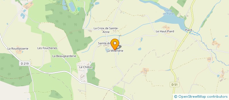 localisation de l'entreprise CHAMPAIN  VAL D'ERDRE-AUXENCE