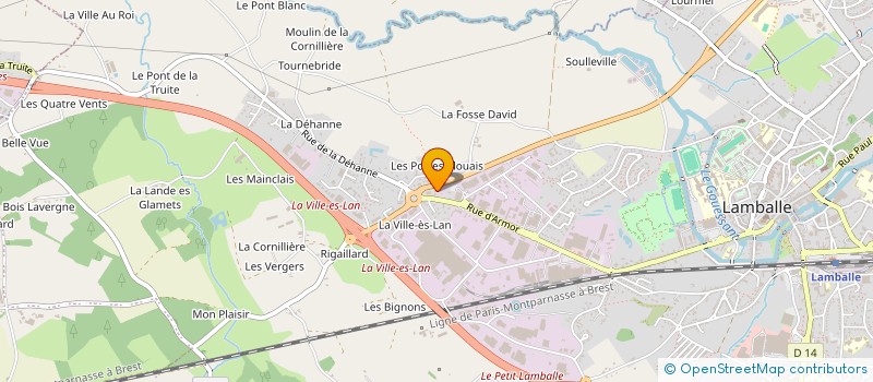 localisation de l'entreprise CHAMPAS & ASSOCIES 22L à LAMBALLE-ARMOR
