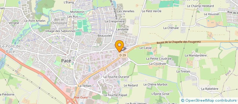 localisation de l'entreprise CHAMPAS & ASSOCIES 35  PACE