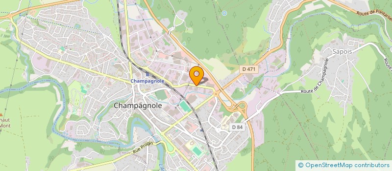 localisation de l'entreprise CHAMPASPORT 2022 à CHAMPAGNOLE