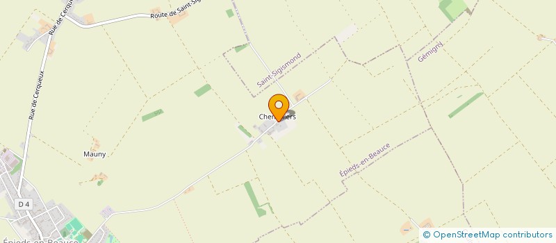 localisation de l'entreprise CHAMPD'AGRI à EPIEDS-EN-BEAUCE