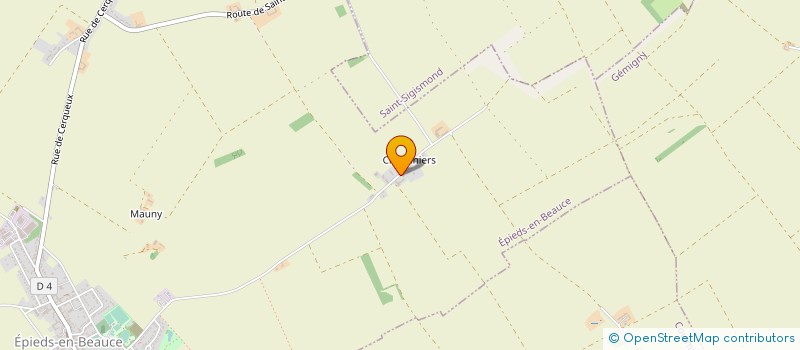 localisation de l'entreprise CHAMPD'AGRI à EPIEDS-EN-BEAUCE