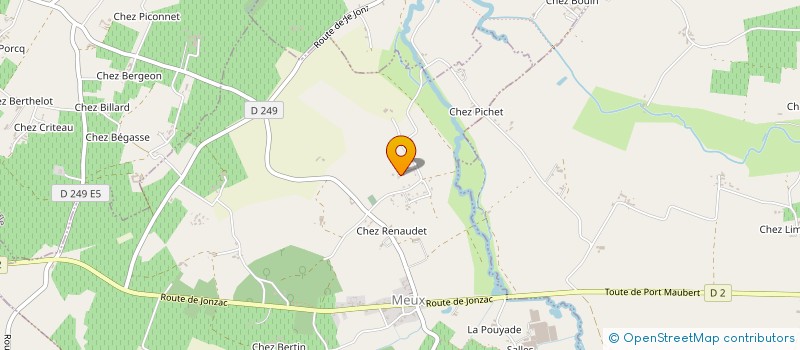 localisation de l'entreprise CHAMPEAU PATRICK  JONZAC