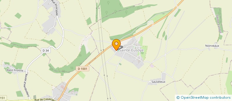 localisation de l'entreprise CHAMPENOIS TP  SAINTE-EUSOYE