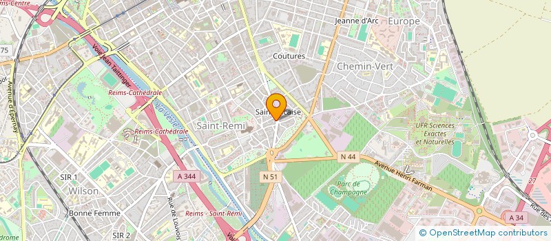 localisation de l'entreprise CHAMPENOISE SECURITE à REIMS