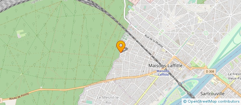 localisation de l'entreprise CHAMPERCHE  MAISONS-LAFFITTE